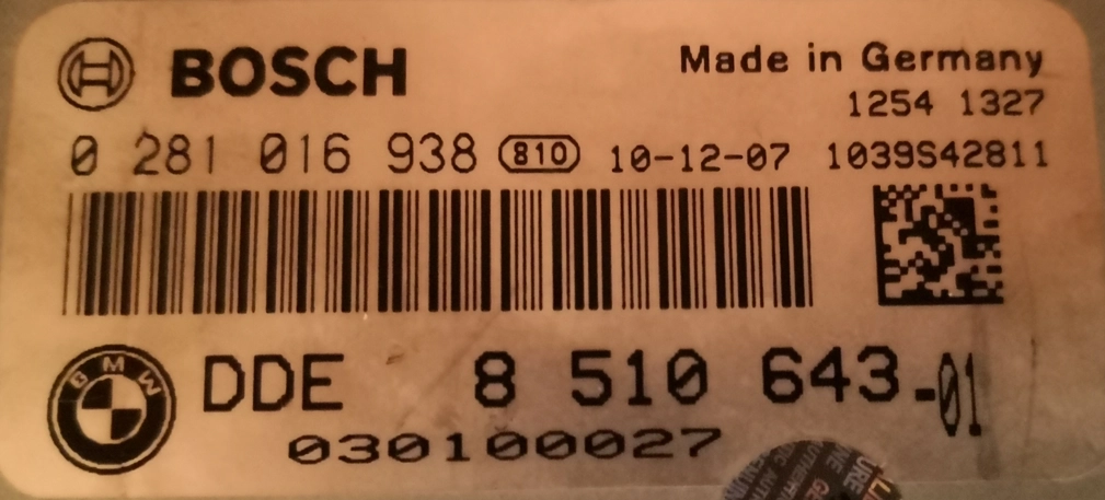 0281016938 8510643 1039S42811 1037517690 EDC17CP45 BMW F10 525D FULL.rar