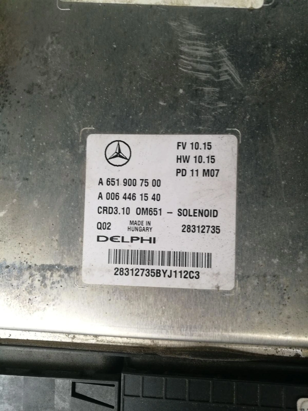 A6519007500 A0064461540 HW6519040001 SW6519024803 28312735 CRD3.1 MB W204 2.2CDI 2011Y MTgearbox OBD.zip