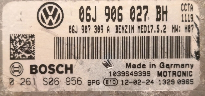 0261S06956 06J906027BH 06J907309A 1039s49399 1037555093 MED17.5.2 VW Tiguan 2.0TFSI ATgearbox CCTA 2011 USA bench FULL.rar