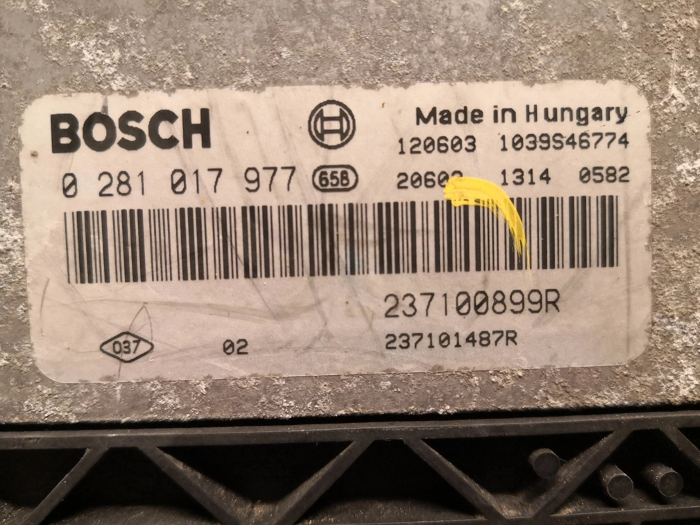 0281017977 237100899R 237101487R 1037514303 EDC17C11 Opel Movano 2.3D 74kW 2012 MTgearbox BOOT FULL.rar