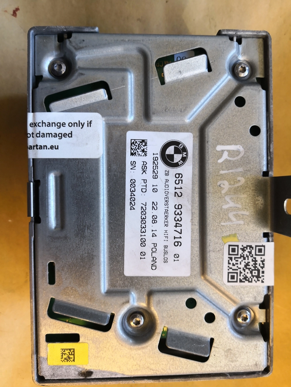 65129334716 19252910 BMW 320 328 F30 F31 HIFI RADIO AMPLIFIER EEP.rar