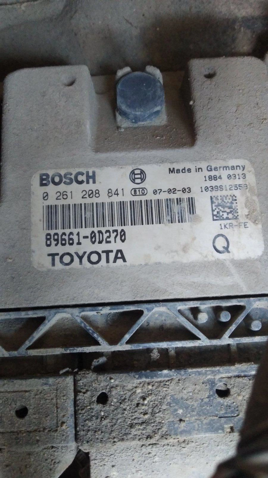0261208841 89661-0D270 1037378161 ME7.9.52 Toyota Yaris 1.0i 1KR-FE 12V MTgearbox noLambda BDM FULL.rar