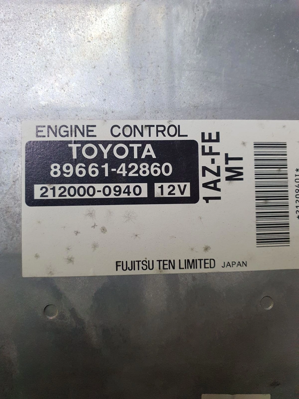89661-42860 89661-42641 212000-0940 1AZ-FE TOYOTA RAV4 2.0I 2003Y 25080 IMMOOFF EEP.7z