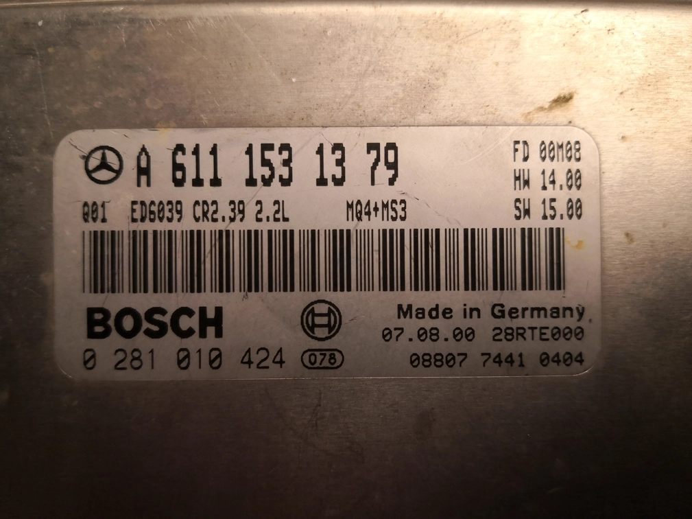 0281010424 A6111531379 1037351492 EDC15 MERCEDES SPRINTER CR2.39 2.2CDI MTgearbox FULL.rar