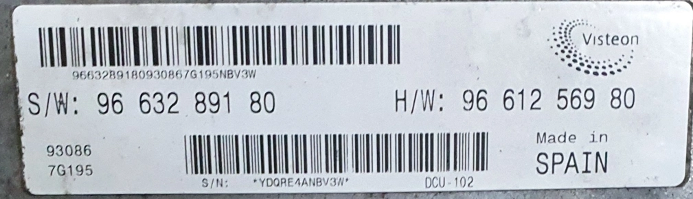 9661256980 9663289180 6C1U-12A650-EV DCU102 Peugeot Boxer 2.2HDI ktag FULL.rar