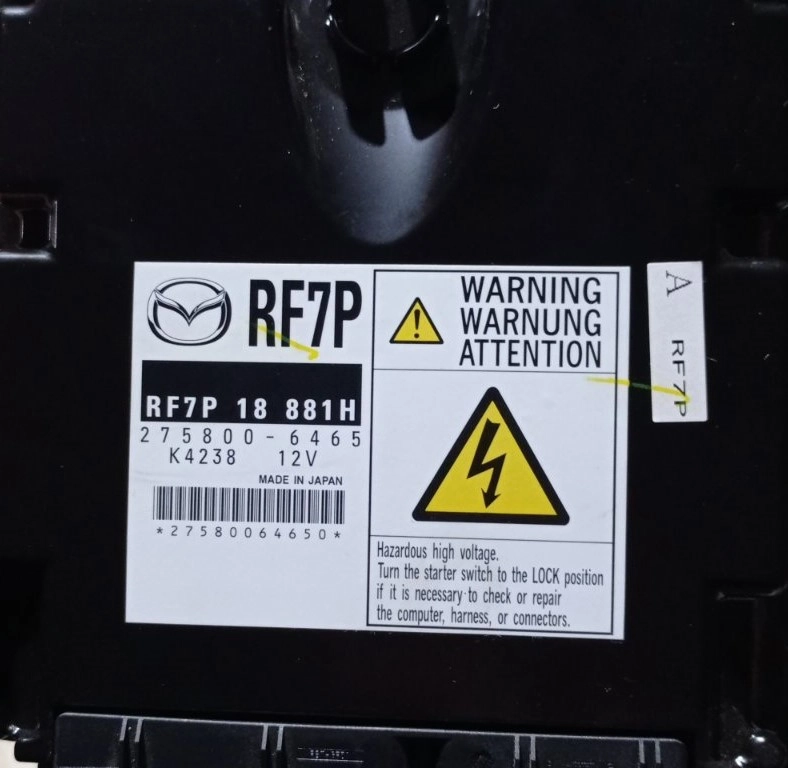RF7P18881H 275800-6465 G50LRFART3LA DENSO MAZDA5 2.0D 2005Y MTgearbox PCM FULL.7z