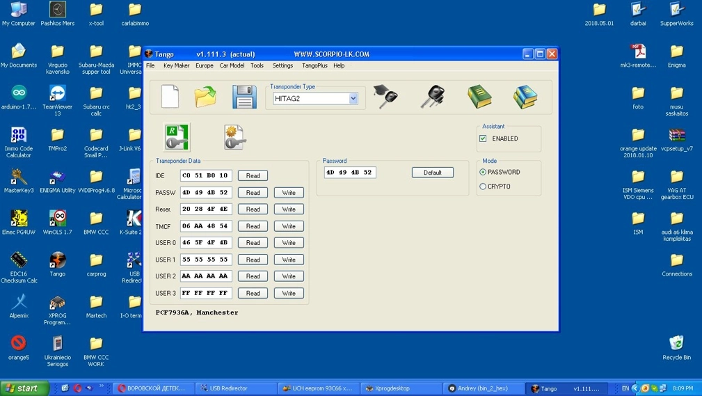0281011486 8200391957 1037369897 EDC16C3 Renault Mascot 3.0DCI 2005 ECU+UCH+KEY XPROG BDM FULL.rar