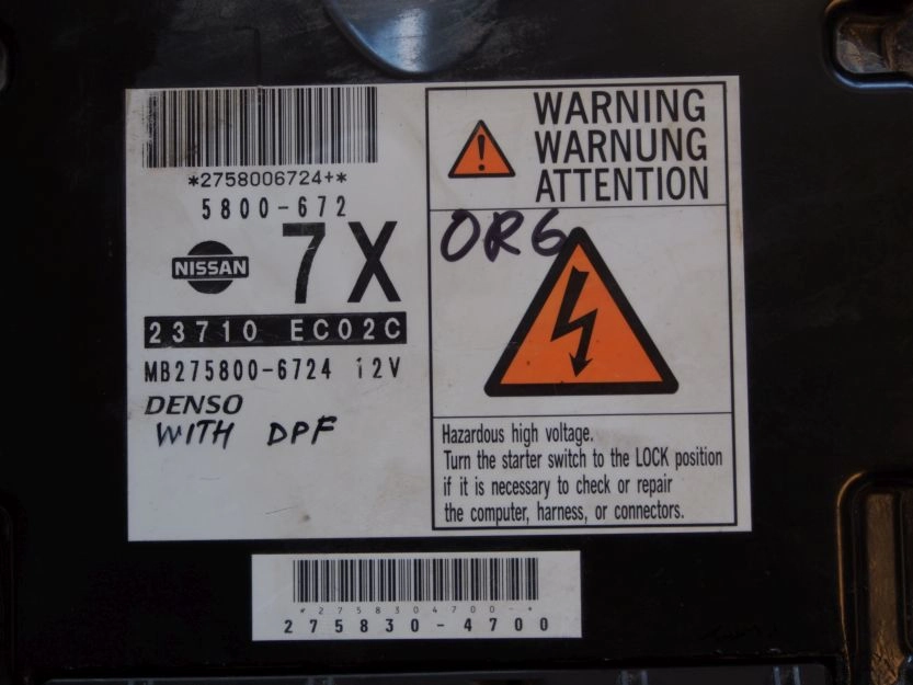 23710-EC02C MB275800-6724 DENSO NISSAN NAVARA 2.5DCI SH7058 FULL.rar