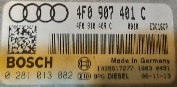 0281013882 4F0907401C 0010 1037382452 EDC16CP34 Audi A6 3.0TDI 171KW MTgearbox ORI+noDPF noEGR noVSA noTVA st1 KTAG BDM FULL.rar