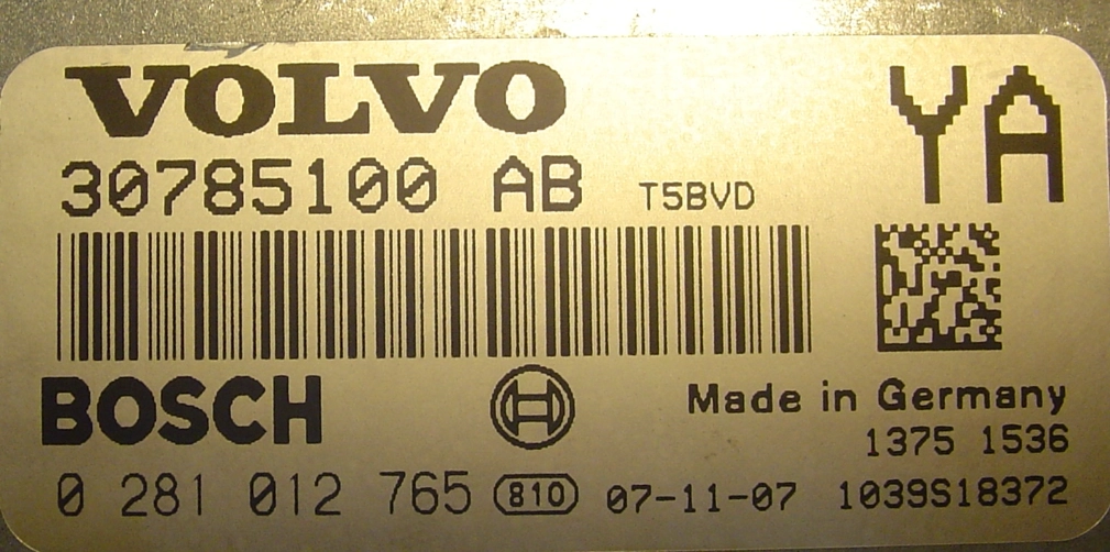 0281012765 30785100AB 1037382496 EDC16C31 Volvo XC70 08y 2.4D 120KW ATgearbox BDM FULL.rar