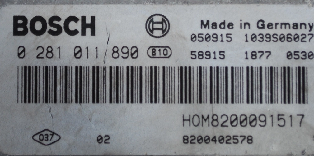 0281011890 8200091517 1037370878 EDC15C3 Renault Trafic 2,5cdi 99kW 2005y FULL.rar