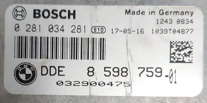 0281034281 8598759 1037561146 EDC17C50 BMW F56 B37C15U0-F45B37U0 EU6M F056-17-11-490-FS (O 7HLL0-000027D7-002) BENCH FULL.rar