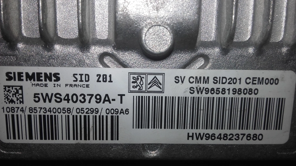 5WS40379A-T 9648237680 9658198080 S122090006A SID201 Citroen C6 2 7 HDI V6 2007 150KW ATgearbox FULL.rar