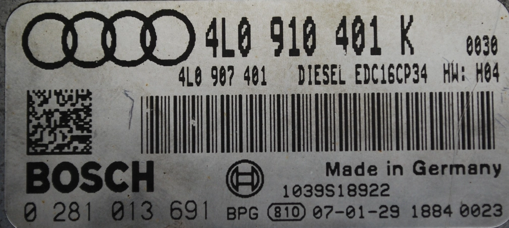 0281013691 4L0910401K 1037383723 EDC16CP34 Audi Q7 3.0D 171kW BUG BDM FULL.rar