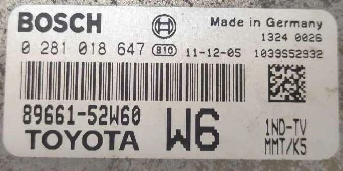 0281018647 89661-52W60 021404 10SW021404 EDC17CP07 Toyota Verso 1.4D 2012 MTAgearbox ORI+noDPF noEGR BENCH FULL.rar