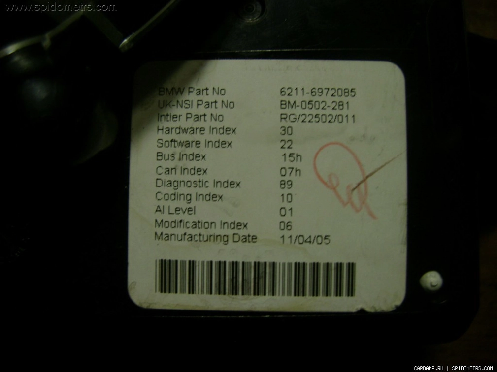 6211-6972085 BM-0502-281 HW30 SW22 DASH MINI COOPER 3K91D FULL.rar