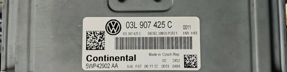 5WP42902AA 03L907425C 0011 HW H43  PCR2.1 VW GOLF6 1.6TDI 77KW MTgearbox BENCH FULL.rar