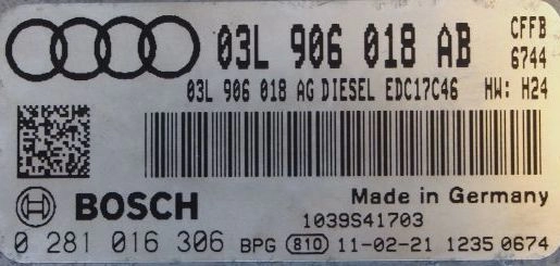 0281016306 03L906018AB 1037508208 EDC17C46 Audi A3 2011y 2.0d 103kw BOOT FULL.rar