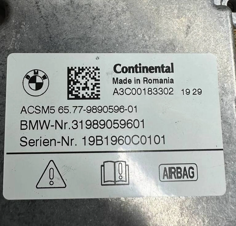65.77-9890596-01 ACSM5 BMW G01 95512 CRASH+CLEAR SRS.rar