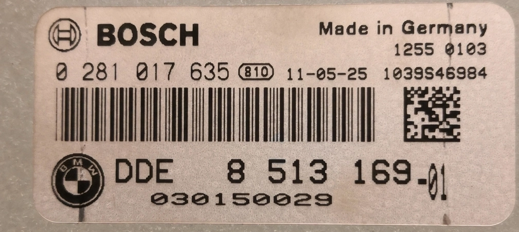0281017635 8513169 1037513587 EDC17CP45 BMW F11 535 3.0D 220kW 2011 ATgearbox BENCH FULL.rar