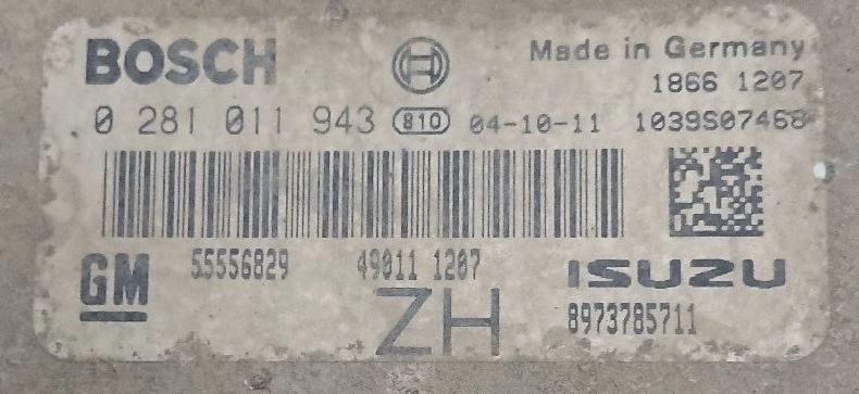 0281011943 55556829 1037382477 EDC16C9 OPEL ASTRA H 1.7CDTI Z17DTH MTgearbox BENCH FULL.rar
