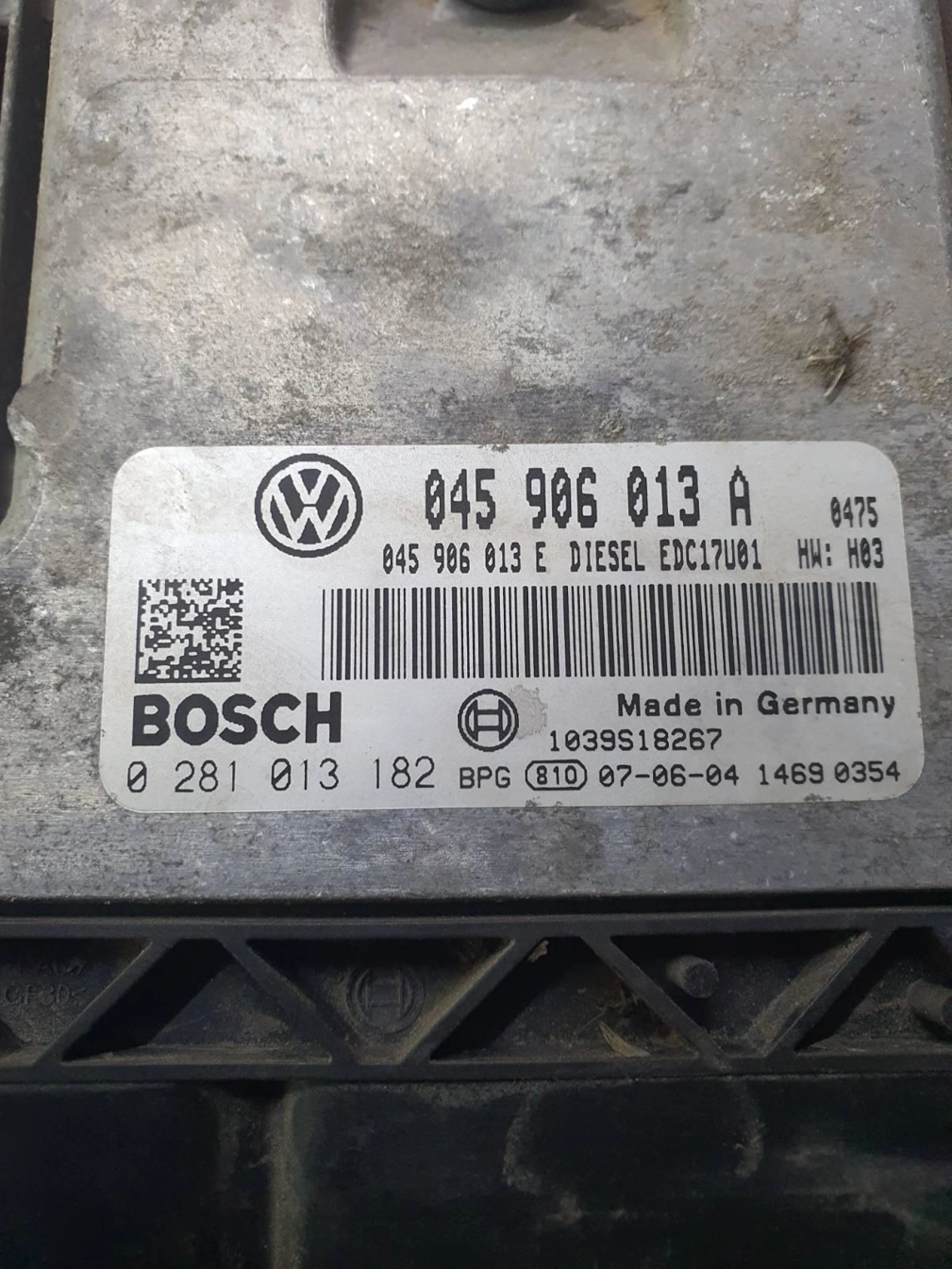 0281013182 045906013A 045906013E 1037383299 P391L30D EDC17U01 SKODA FABIA 1.4D MTgearbox BENCH FULL.rar