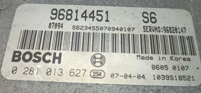 0281013627 96814451 1037390574 EDC16C39 Chevrolet Epica BENCH FULL.rar