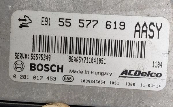 0281017453 55577619 1037520360 1037503587 1037529604 EDC17C19 Opel Insignia 2.0CDTI BENCH FULL.rar
