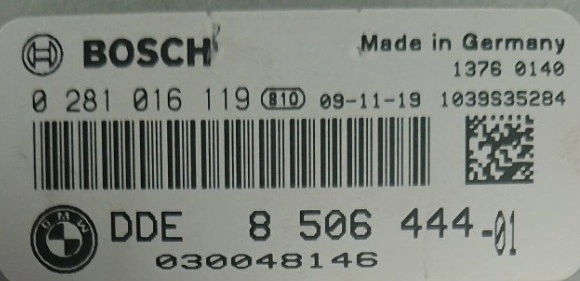 0281016119 8506444 1039S35284 1037501603 EDC17CP09 BMW E90 3.0D 180kW 2010 MTgearbox BENCH FULL.rar