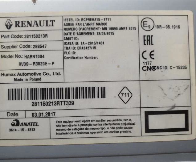 281150213R HARN1004 RADIO MB 24C64 CODE 6642 EEP.rar