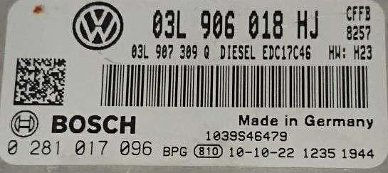 0281017096 03L906018HJ 03L907309Q 9981 048342 10SW048342 EDC17C46 VW Touran 2.0TDI CFFB DSGgearbox BENCH FULL.rar