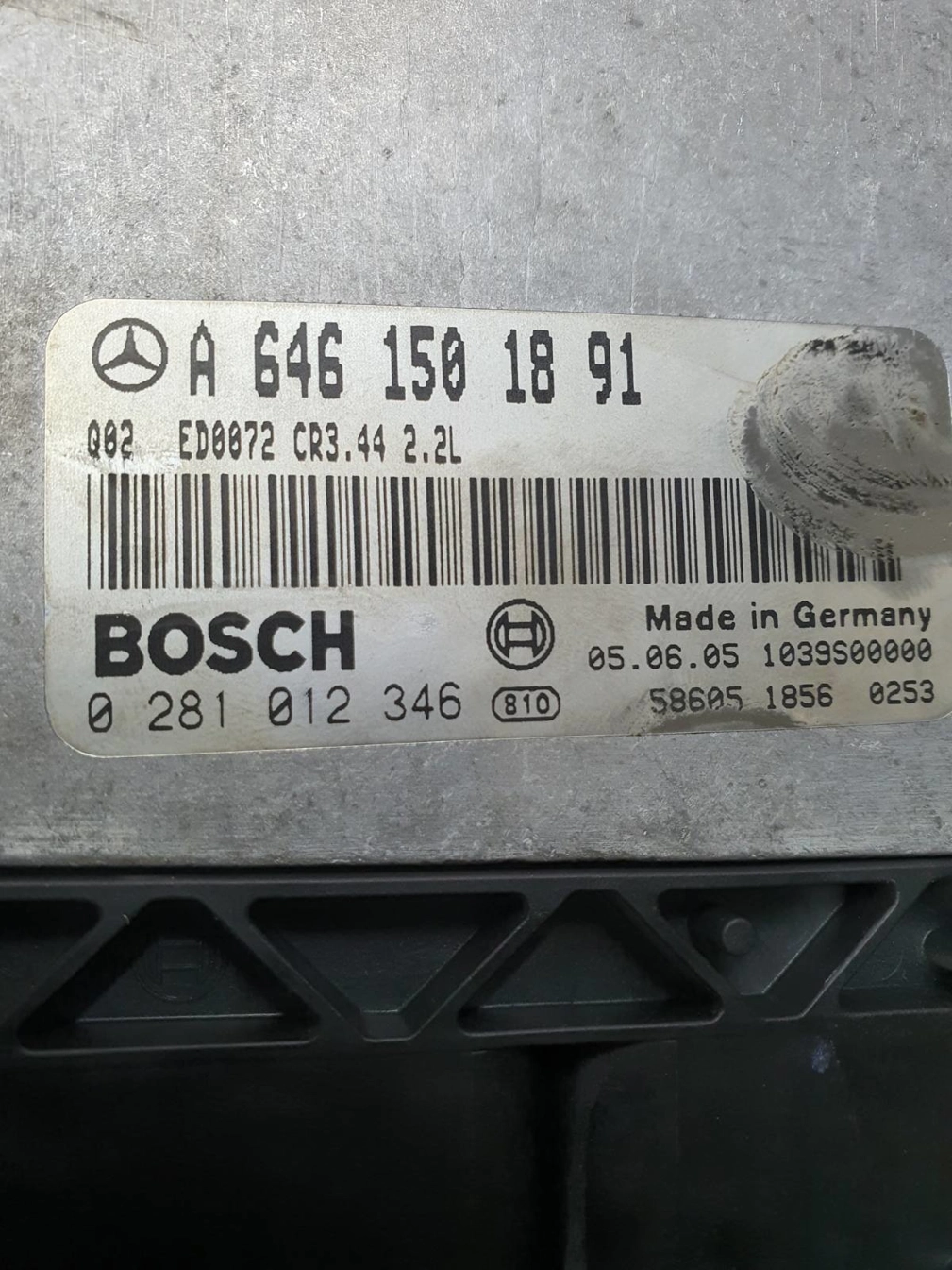 0281012346 A6461501891 1037375670 EDC16C2 CR3.44 MB W211 2.2CDI 2005Y ATgearbox BDM FULL.rar