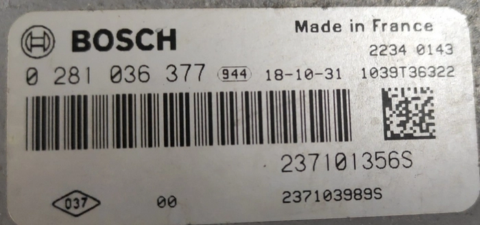 0281036377 237101356S 10SW043732 EDC17C84 Opel Vivaro 1.6DCI ORI+noSCR BENCH FULL.rar