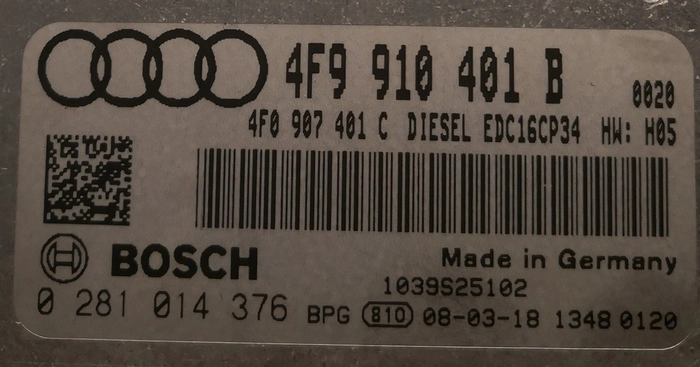 0281014376 4F9910401B 4F0907401C EDC16CP34 Audi A6 3.0TDI 171KW 2008 MTgearbox ORI+noDPF noEGR FLEX BENCH FULL.rar