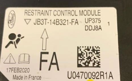 JB3T-14B321-FA Ford Ranger TC22xx-16F CRASH+CLEAR SRS.rar
