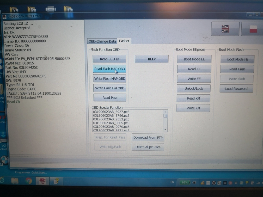 5WP42676AA 03L906023FS 03L907425C 9979 SM2G0P2000000 PCR2.1 VW Passat 1.6TDI 77kW CAYC OBD.rar