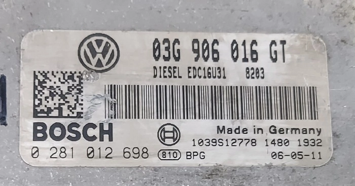 0281012698 03G906016GT 1037378316 EDC16U31 Skoda Superb 2.0TDI FLEX BENCH FULL.rar