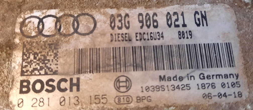 0281013155 03G906021GN 0882 1037386324 EDC16U34 Audi A3 ATgearbox FLEX BENCH FULL.rar