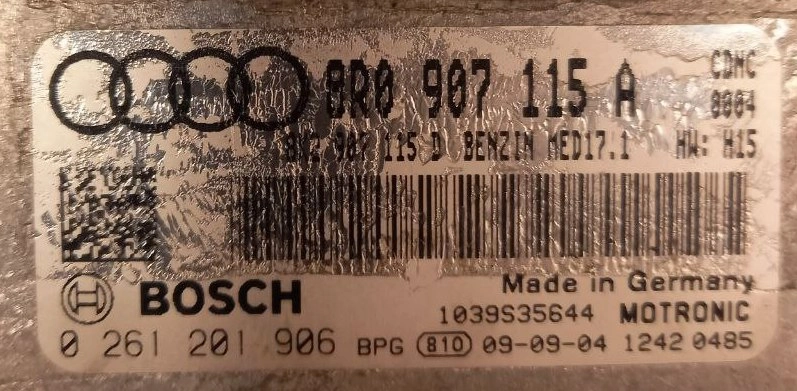 0261201906 8R0907115A 0004 1037502121 MED17.1 Audi Q5 2.0T CDNC 155kW MTgearbox BENCH FULL.rar