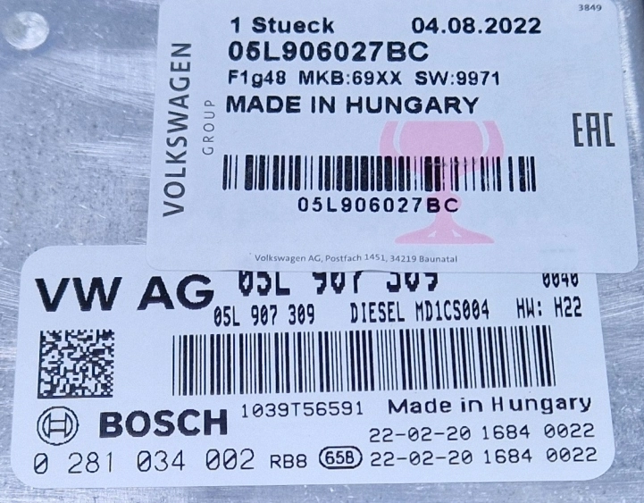 0281034002 05L906027BC 9971 10SW024162 MD1CS004 AUDI A6 C8 2.0TDI 150kW 2018Y ATgearbox FOX FULL.rar