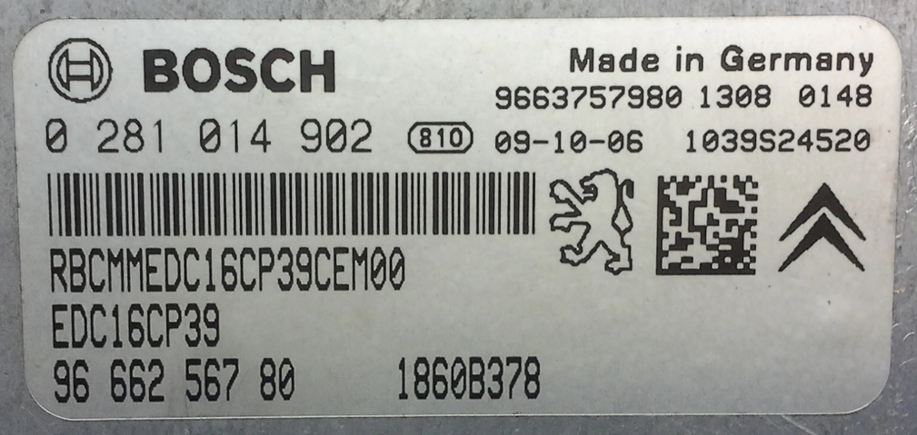 0281014902 9666256780 9663757980 EDC16CP39 Citroen Ccross 2.2 hdi BDM FULL.rar