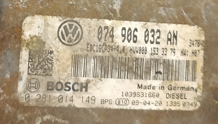0281014149 074906032AN 074906032 1037503941 EDC16CP34 VW Crafter 2.5TDI BJK ORI+noDPF noEGR BENCH FULL.rar