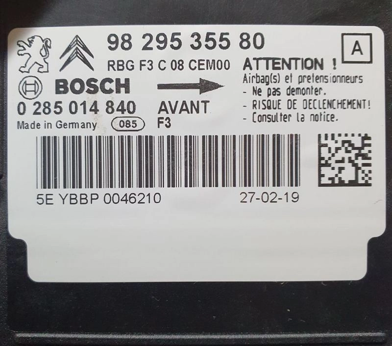 0285014840 9829535580 CITROEN C4 2019Y 95320 CRASH+CLEAR SRS.rar
