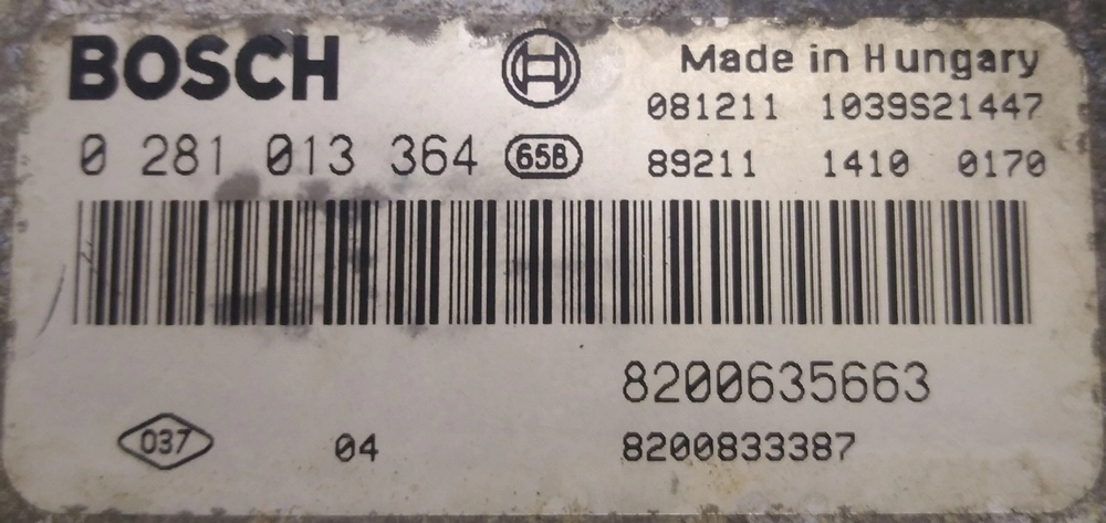 0281013364 8200635663 8200833387 1037396924 EDC16C36 Renault Master BDM FULL.rar