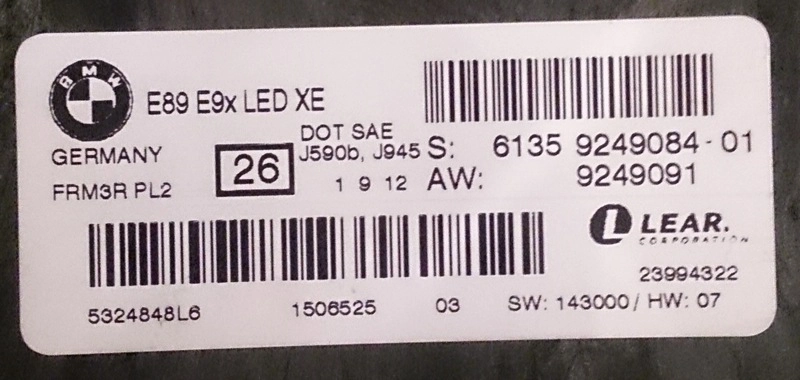 6135-9249084-01 FRM3 PL2 LED XE BMW E90 XPROG FULL.rar