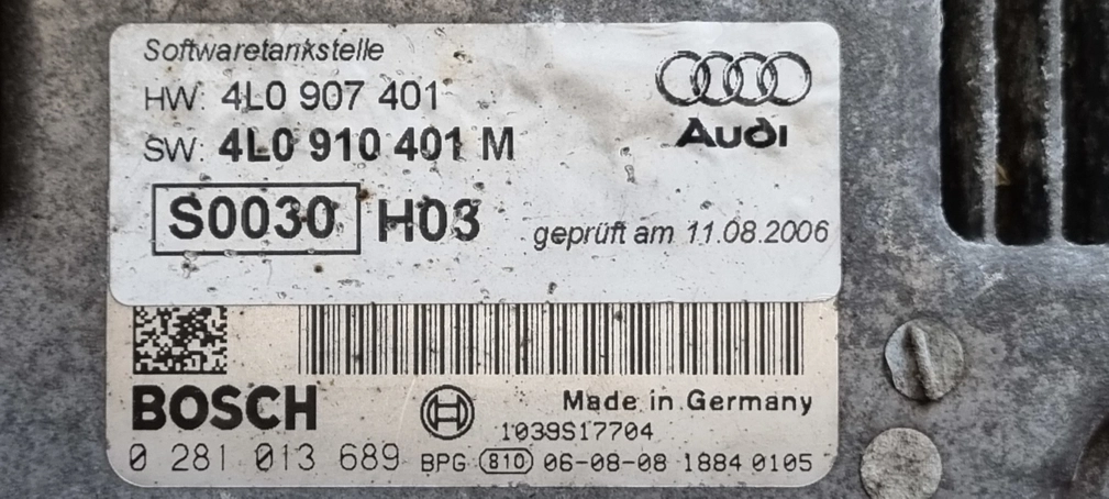 0281013689 4L0907401 4L0910401M 1037383721 EDC16CP34 AUDI Q7 3.0 TDI 2007Y ATgearbox BDM KTAG FULL.rar