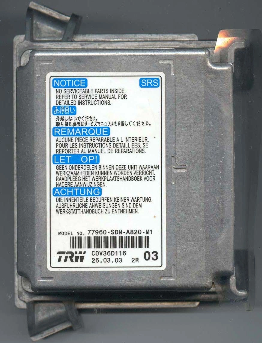 77960-SDN-A820-M1 HONDA Accord 25320 CLEAR SRS.rar