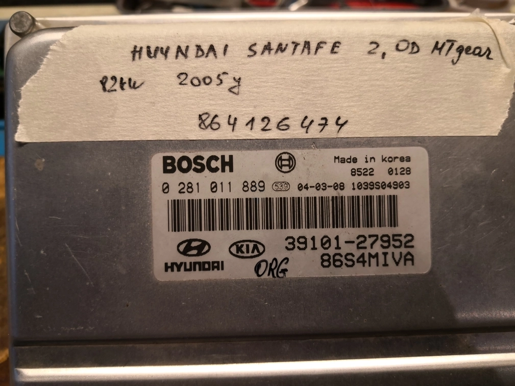 0281011889 39101-27952 86S4MIVA 1037369944 EDC15C7 Hyundai SantaFE 2.0D 82kW 2005 FULL.rar