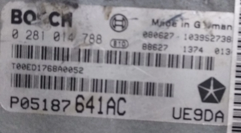 0281014788 P05187641AC UE9DA 1037391243 EDC16CP31 Dodge Nitro 2.8CRD ORI+noDPF noEGR noVSA st1 KTAG BDM FULL.rar