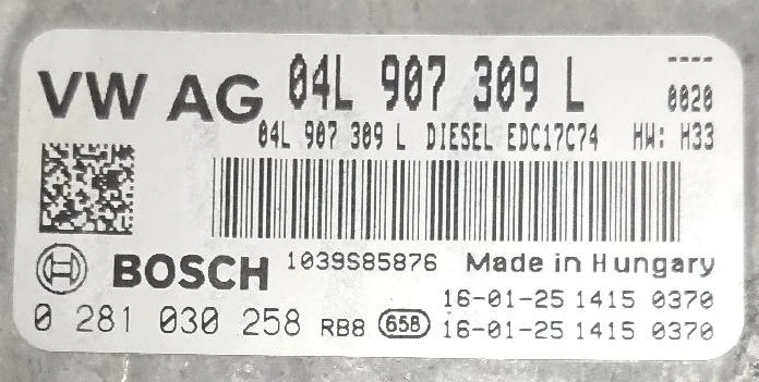 0281030258 04L907309L 04L906026FR 1975 005331 10SW005331 EDC17C74 Audi A4 2.0 DEUA 110kW 2016 ATgearbox ORI+noSCR BENCH FULL.rar